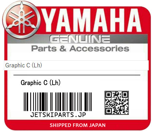 YAMAHA OEM GRAPHIC L (LH) FOR RED New #F5G-U417W-10-00