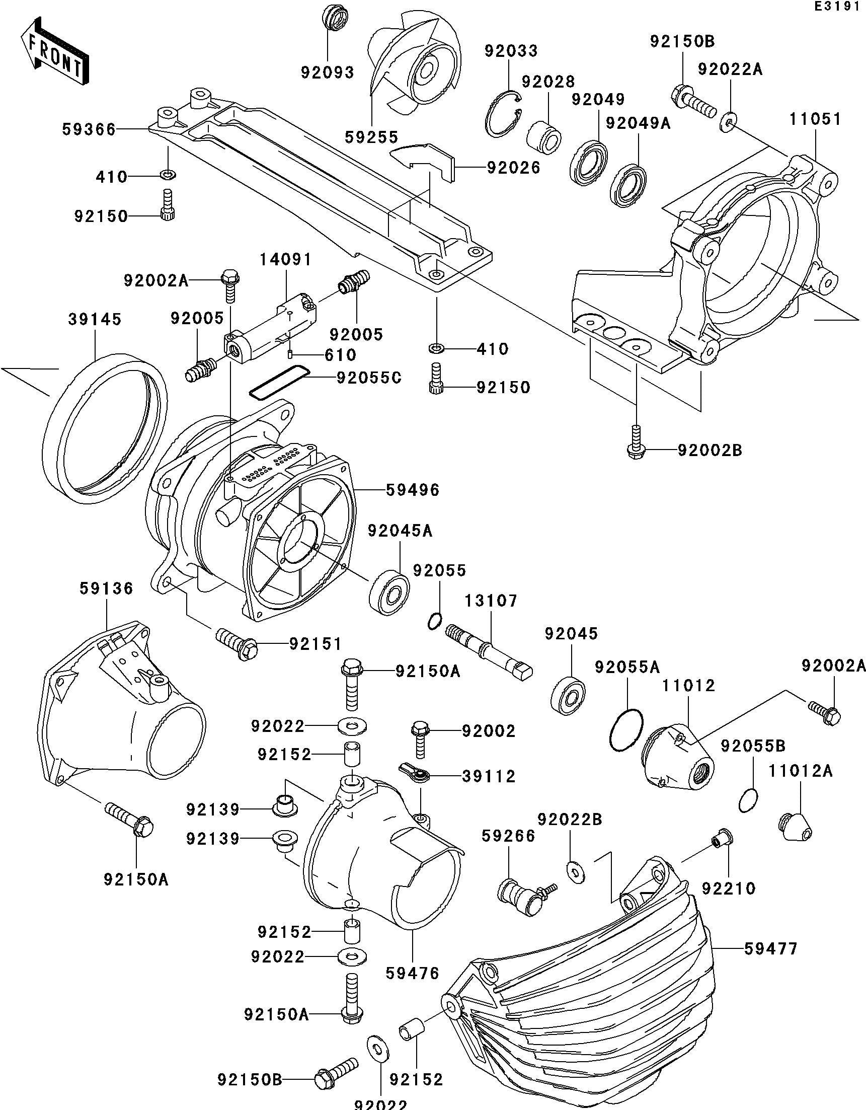 STX-15F'04 OEM (Jet-PumpA1) NOZZLE-PUMP Used [K4954-35]