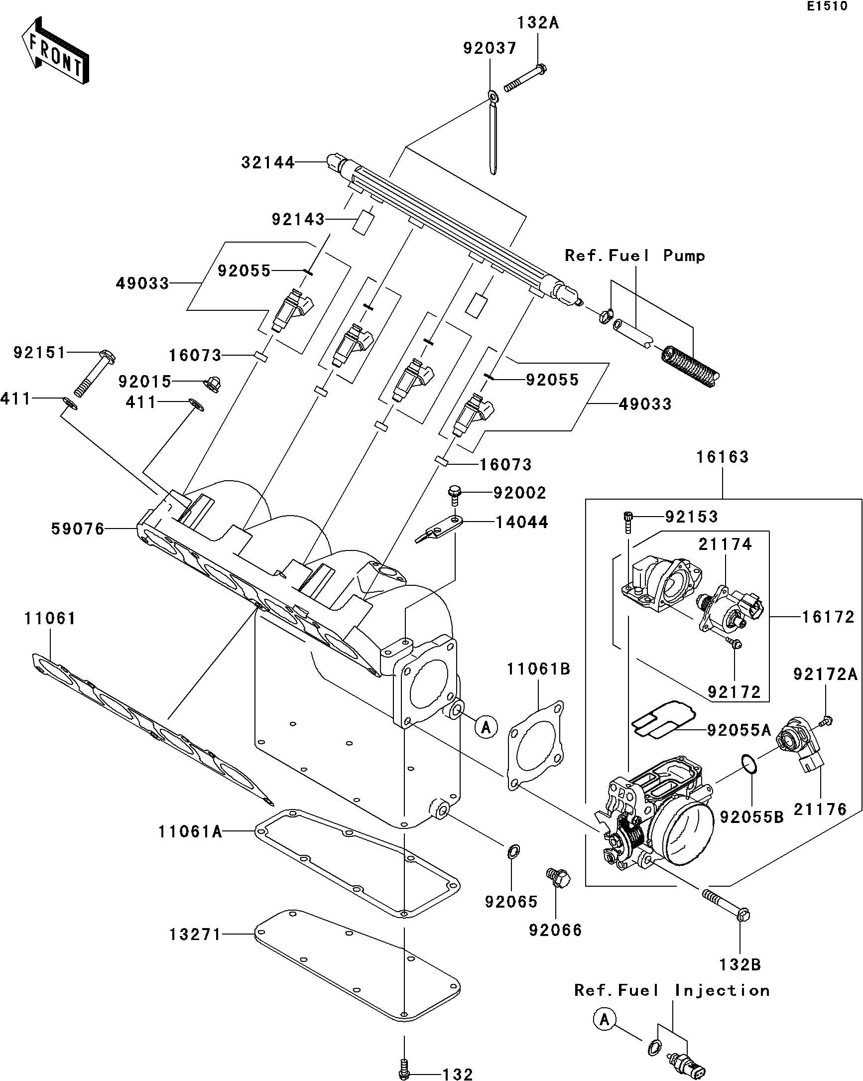 STX-12F'06 OEM (Throttle) NOZZLE-INJECTION Used [K1806-45]