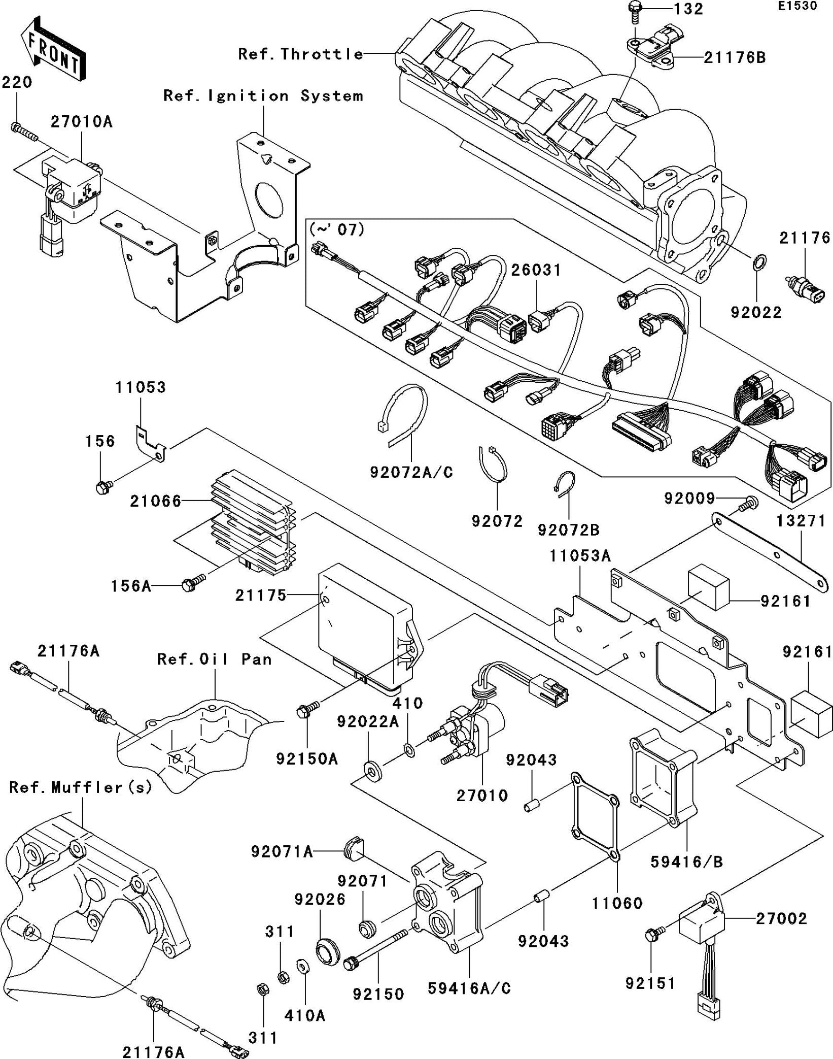 STX-15F'08 OEM (Fuel-Injection) SWITCH,VDS Used [K3473-09]