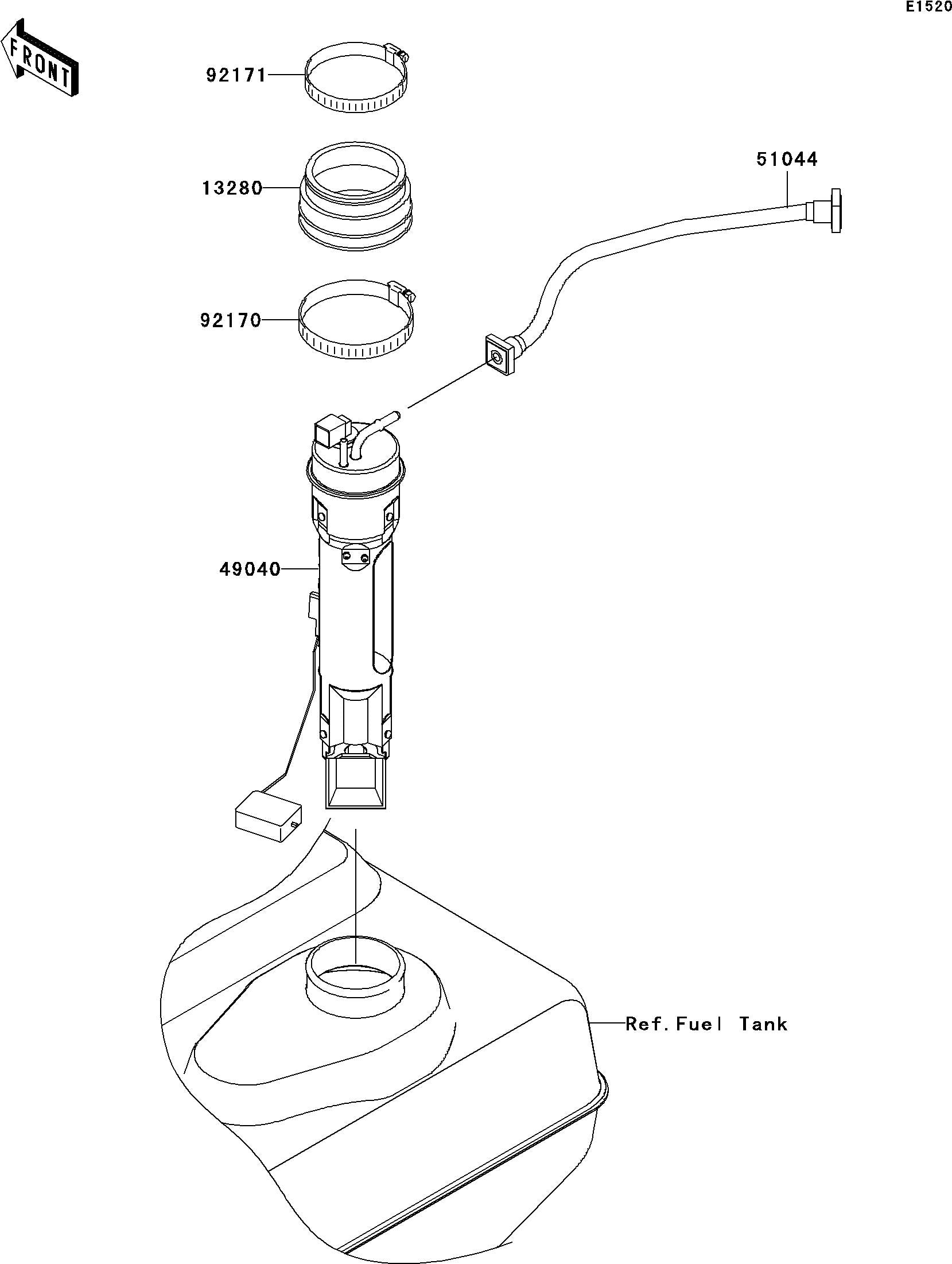 Used 49040-3719 PUMP-FUEL  [K2739-13]