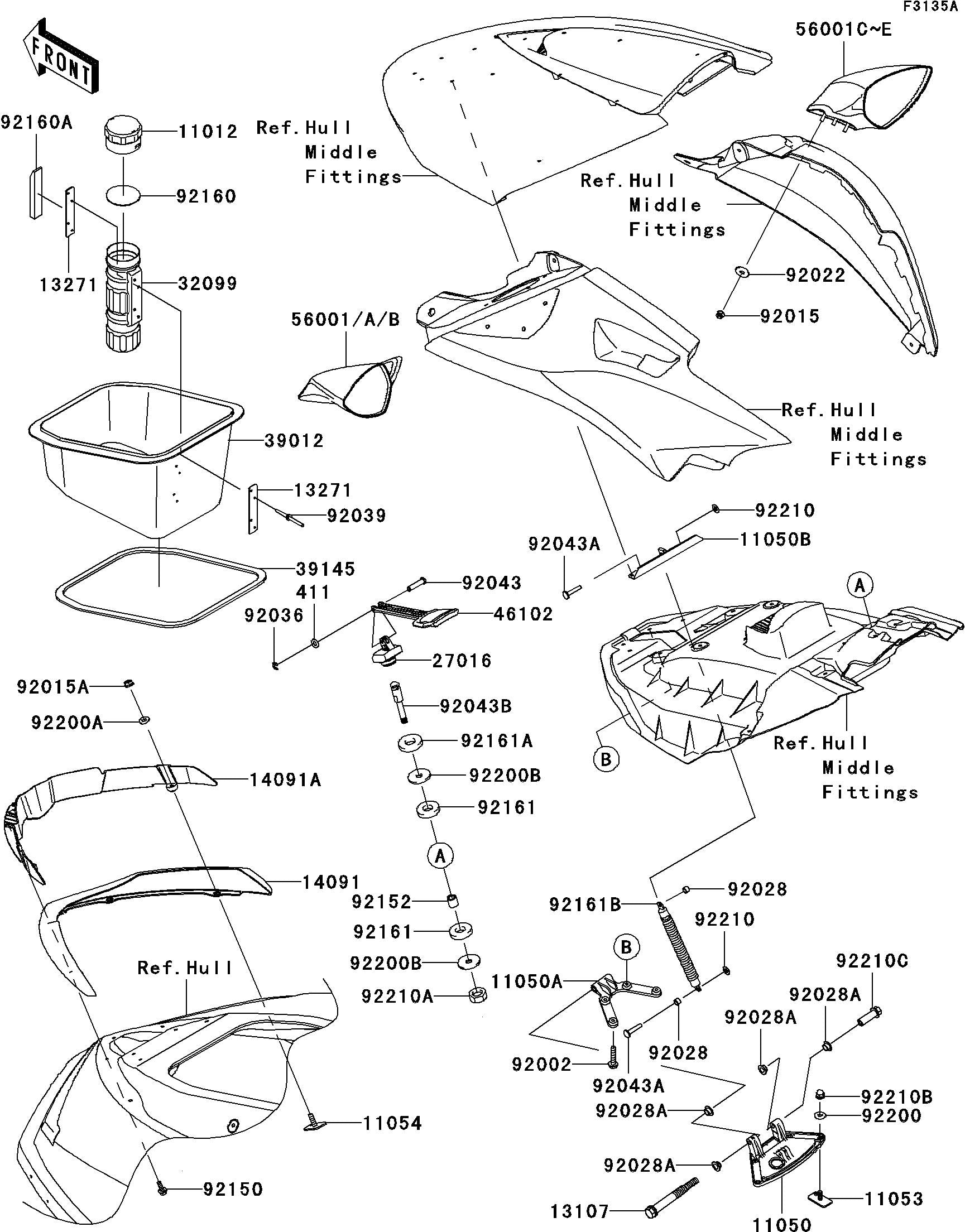 Used 56001-3726 MIRROR-ASSY, [K2739-20]