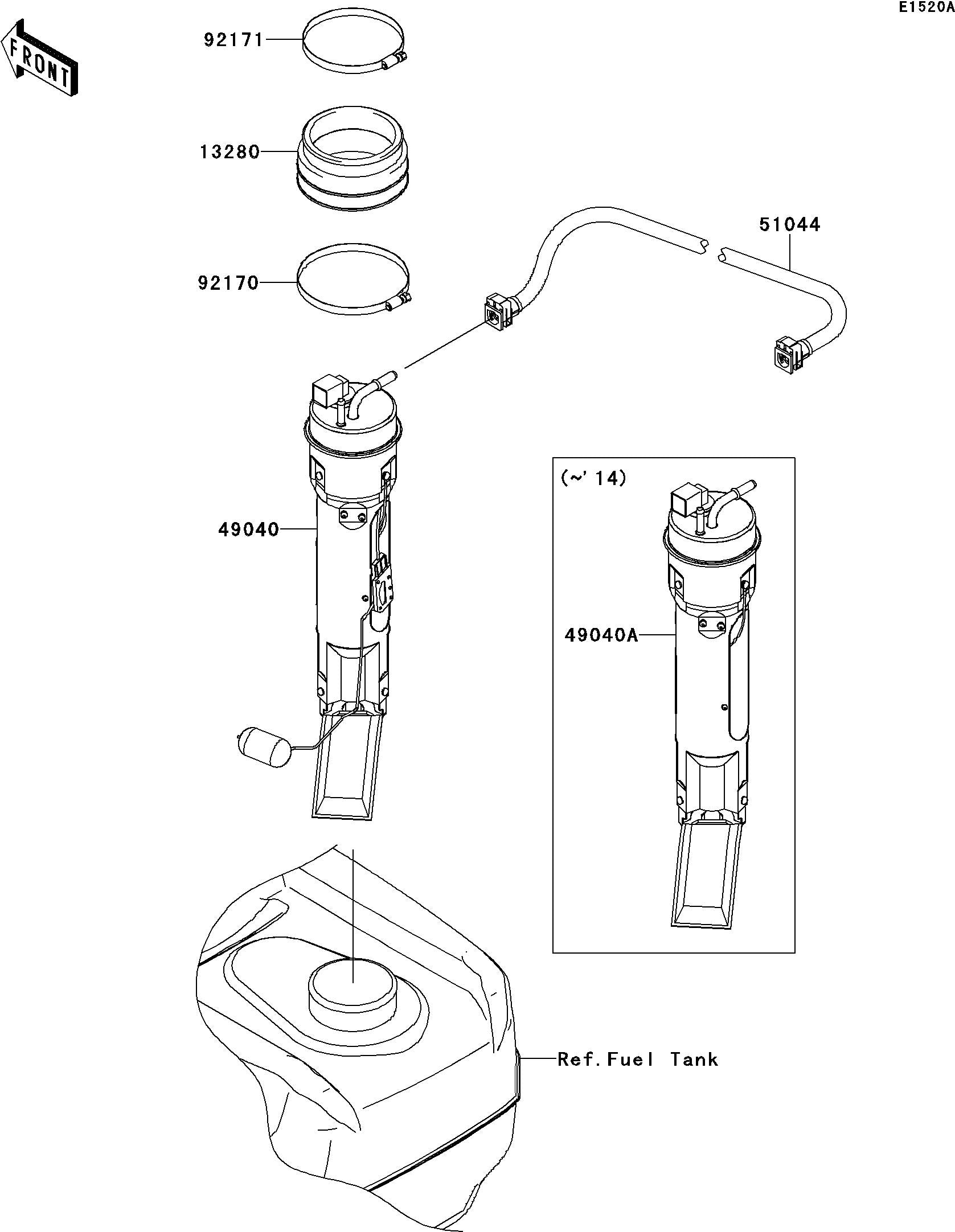 STX-15F'13 OEM (Fuel-PumpADF-AFF) PUMP-FUEL Used [K4959-13]