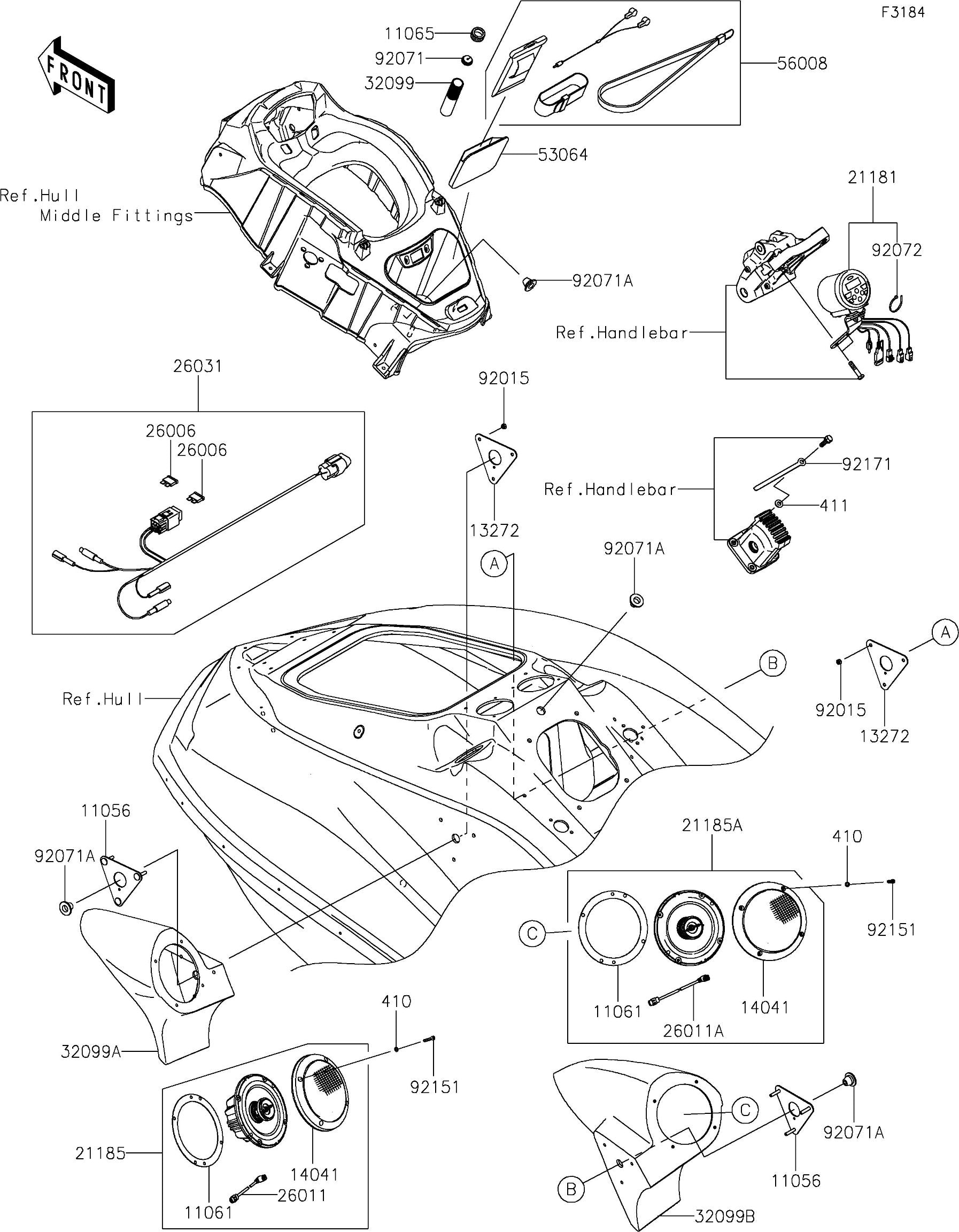 ULTRA310LX'19 OEM (OtherSpeaker) CASE,USB Used [K8455-61]