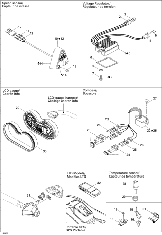 GTX LTD S/C'04 OEM (Electrical-Accessories) SPEED SENSOR | INCLUDES 10 TO 12 Used with defect [S7533-17]