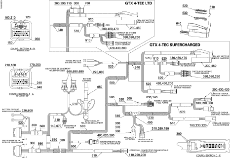 GTX LTD S/C'04 OEM (Main-Harness) MAIN WIRING HARNESS | LTD MODELS, INCLUDES 1 TO 700 Used [S7533-31]