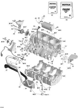 GTX S/C'04 OEM (Engine-Block) ELECTRIC STARTER ASS'Y Used [S7142-18]