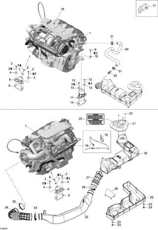 GTX S/C'04 OEM (Engine-Support-And-Air-Intake) THROTTLE CABLE Used [S7142-30]