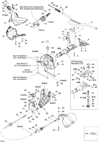 GTX S/C'04 OEM (Steering-System) HOUSING COVER ASS?Y | INCLUDES 17 TO 20 Used [S7142-45]