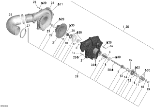 GTX S/C'04 OEM (Supercharger) SUPERCHARGER ASS'Y INCLUDES 1 TO 25 Used [S7142-46]