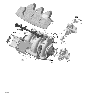 GTX WAKE'05 OEM (Air-Intake-Manifold) THROTTLE BODY Used [S6108-04]