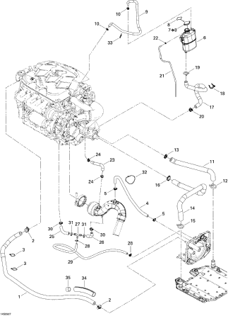 RXT'05 OEM (Cooling-System) COOLANT TANK Used [S8558-09]