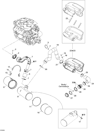 RXT'05 OEM (Exhaust-System) EXHAUST PIPE Used [S8558-29]