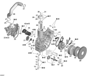 RXT'05 OEM (PTO-Cover-And-Magneto) BALL BEARING WITH BELLOWS. Used [S8558-45]