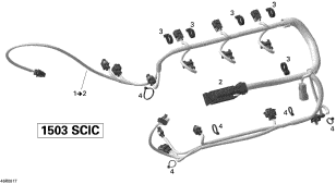 RXT'08 OEM (Engine-Harness) ENGINE WIRING HARNESS ASS'Y Used [S6442-10]