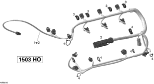 RXT-X 255'08 OEM (Engine-Harness) ENGINE WIRING HARNESS ASS