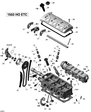 GTX LTD iS 255'09 OEM (Cylinder-Head) SEALING CUP Used [S2540-14]