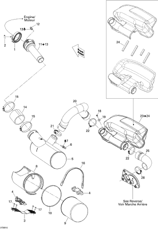 【良好品】 GTX LTD iS 255'09 OEM (Exhaust-System) FRONT FORMED EXHAUST 水上オートバイ用