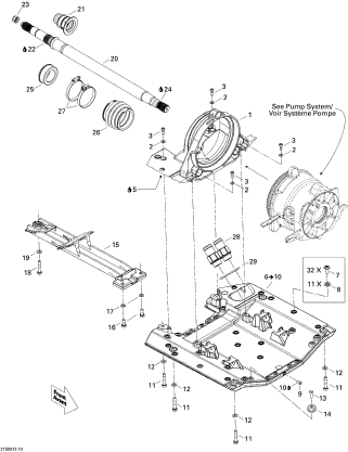 GTX LTD iS 255'09 OEM (Propulsion) CARBON RING Used [S2540-40]