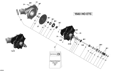 GTX LTD iS 255'09 OEM (Supercharger) SUPERCHARGER ASS'Y Used [S2540-56]