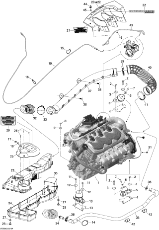 RXT 215'09 OEM (Engine-And-Air-Intake-Silencer) ENGINE