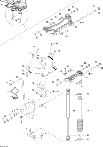 RXT 215'09 OEM (Front-Storage-Compartment-2) LEVER Used [S2547-35]