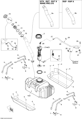 RXT 215'09 OEM (Fuel-System) FUEL PUMP. Used [S2547-37]