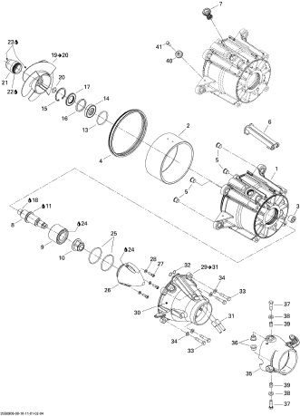 SEADOO RXT 215'09 Aftermarket SOLAS IMPELLER Used with defect [S2547-45]