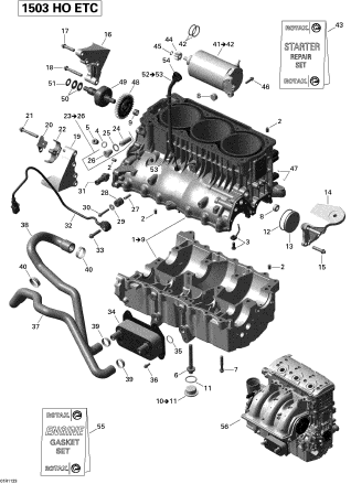 GTX LTD iS 260'11 OEM (Engine-Block) ELECTRIC STARTER ASS'Y Used [X2212-27]