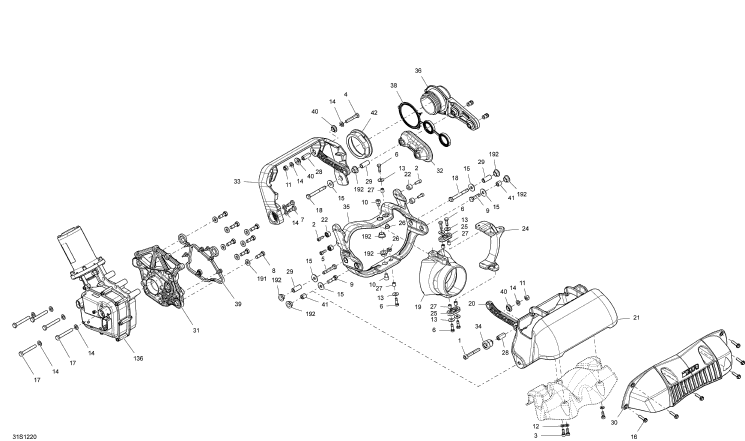 RXP-X 260'12 OEM (Reverse) DIRECTION NOZZLE, BLACK Used [S5539-52]