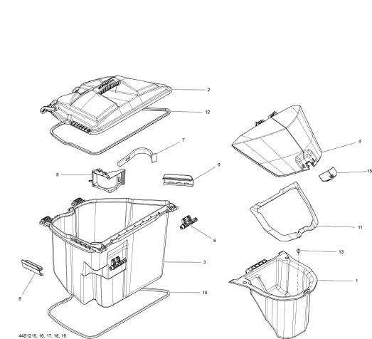 RXT 260 (RS)'12 OEM (Storage-Compartments) GLOVE DOOR, WHITE Used [X2206-45]