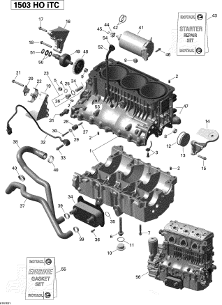 GTX LTD iS 260'15 OEM (Engine-Block) ELECTRIC STARTER ASS'Y Used [S4519-30]