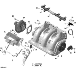 RXT-X 300'16 OEM (Air-Intake-Manifold-And-Throttle-Body) THROTTLE BODY SOCKET ASS�fY Used [S6542-05]