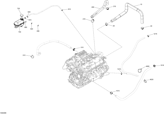 GTX 170'20 OEM (Cooling-System) COOLANT TANK Used [S7017-03]