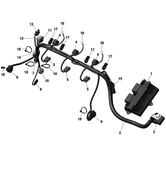 【SEAL限定商品】 GTX 170'20 WIRING ENGINE (Electric-Engine-Harness-170HP) OEM 水上オートバイ用