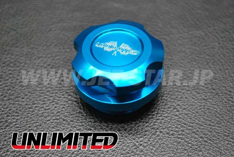 Aftermarket UNLIMITED BILLED OIL CAP UL043(BL) for 4-stroke Kawasaki Cam Cover