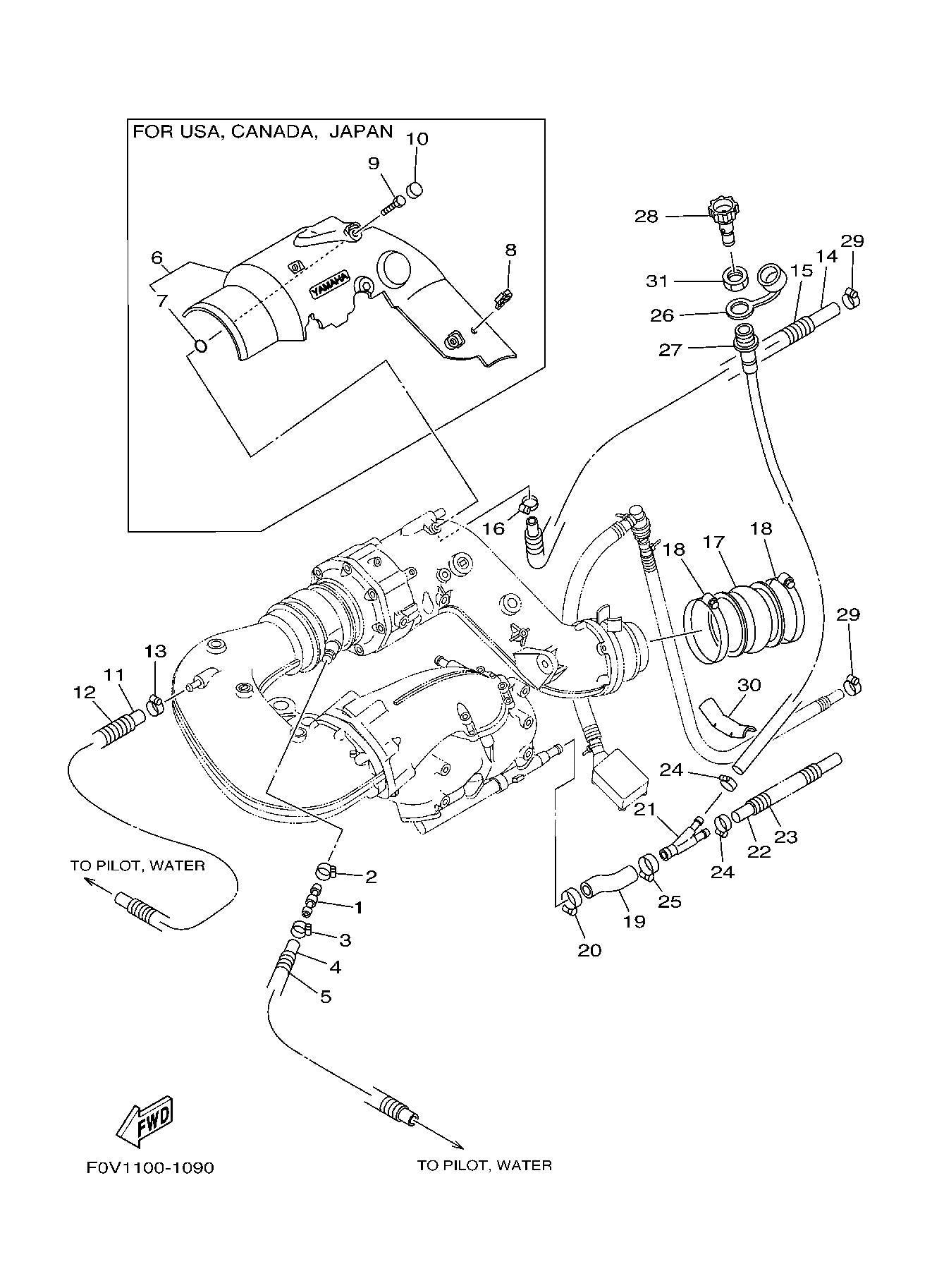 XLT1200'02 OEM (EXHAUST-2) JOINT ASSY Used [Y4688-17]
