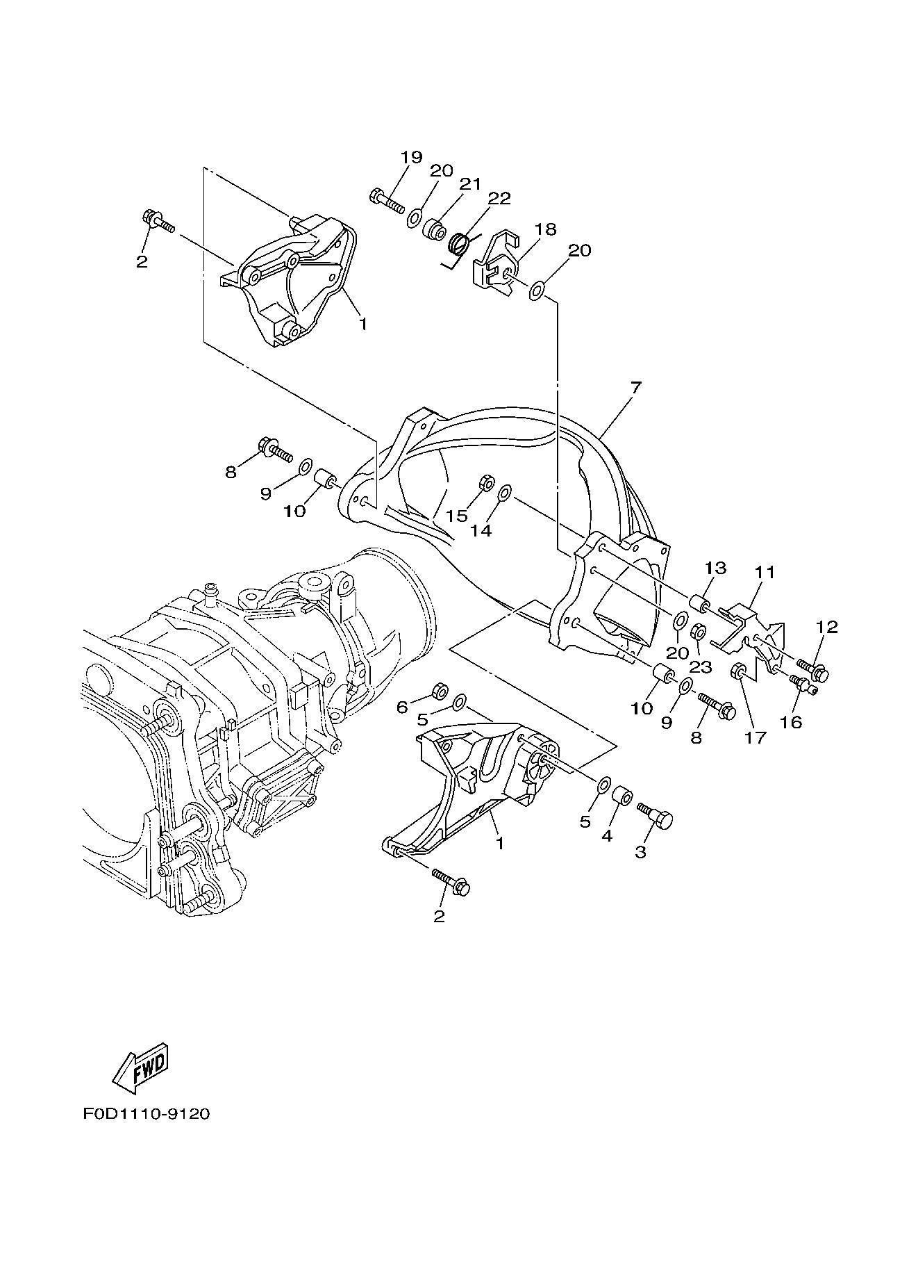 XLT1200'02 OEM (JET-UNIT-3) BRACKET 1 Used [Y4688-35]