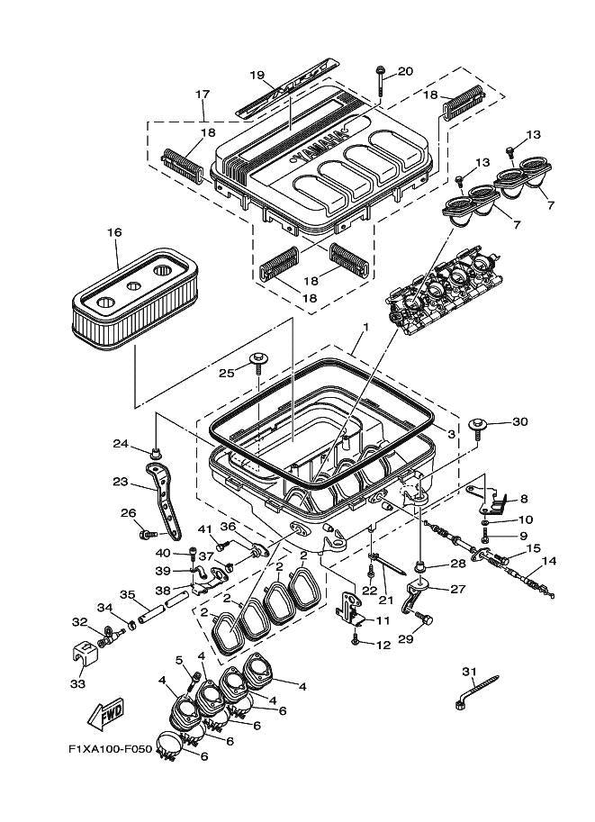 FXHighOutput'07 OEM (INTAKE) RIBBON, SUB ASSY Used [Y1607-27]