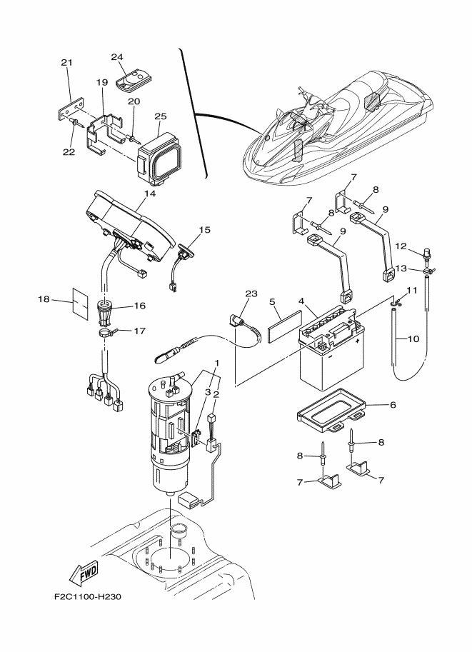 FZS'09 OEM (ELECTRICAL-3) FUEL PUMP COMP. Used [Y3603-22]