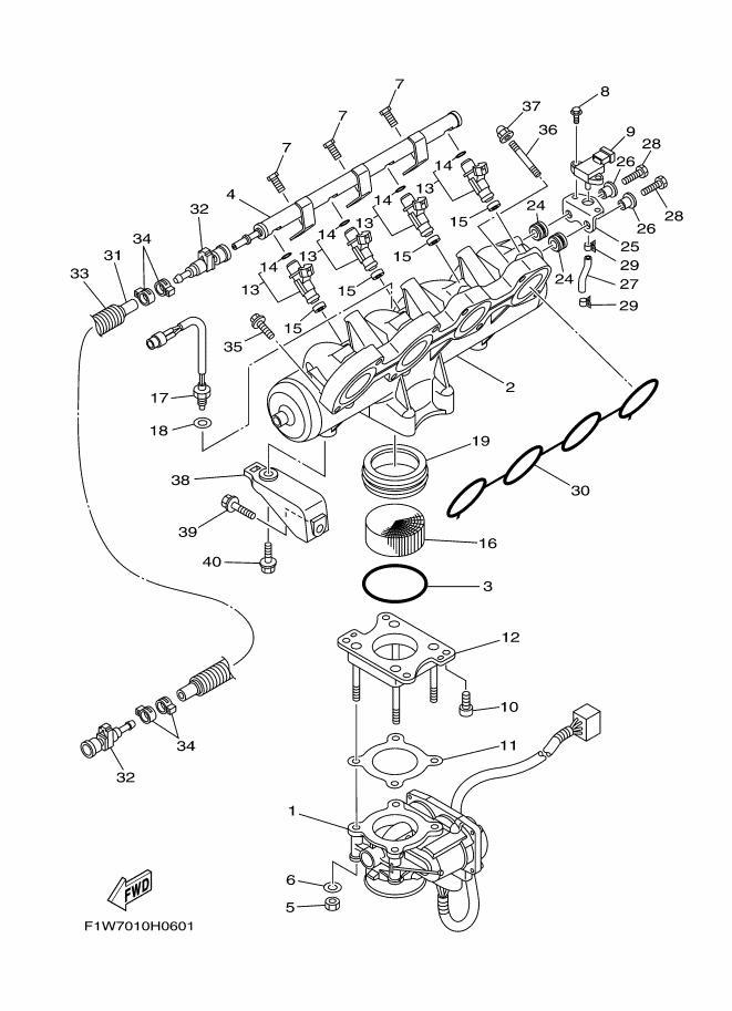 FZS'09 OEM (INTAKE-1) INJECTOR Used [Y3603-46]