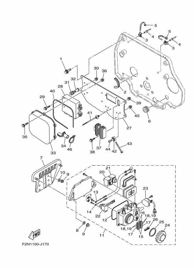 VXCruiser'10 OEM (ELECTRICAL-1) FUSE BOX ASSY Used [Y0927-62]