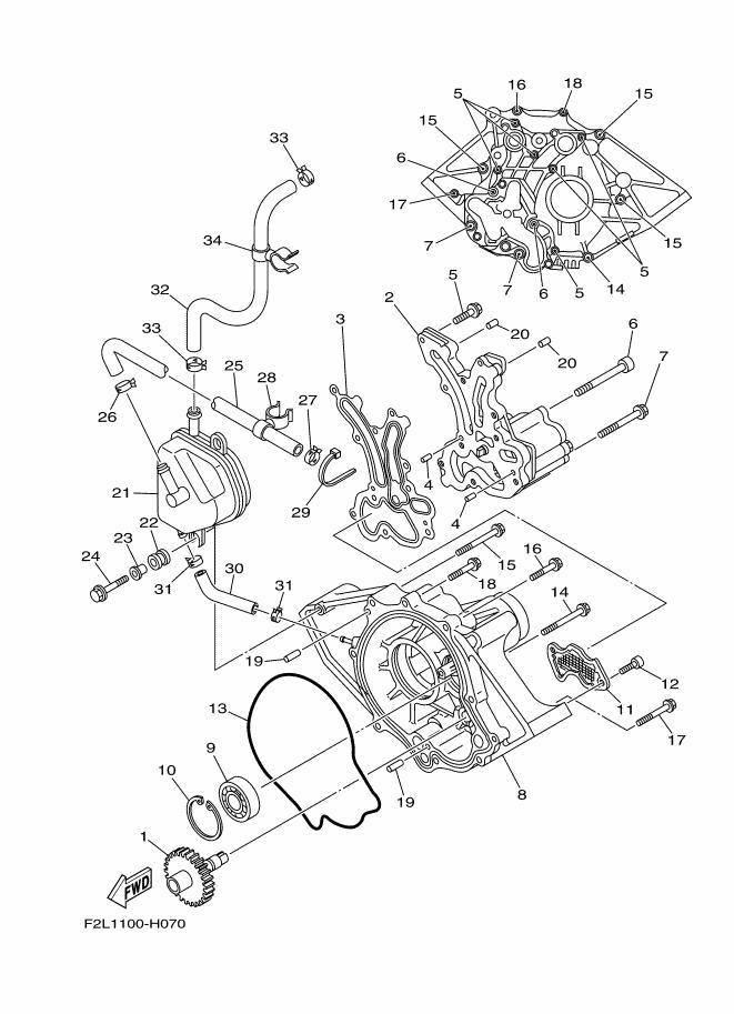 VXCruiser'10 OEM (OIL-PUMP) SEPERATOR, OIL Used [Y0927-72]