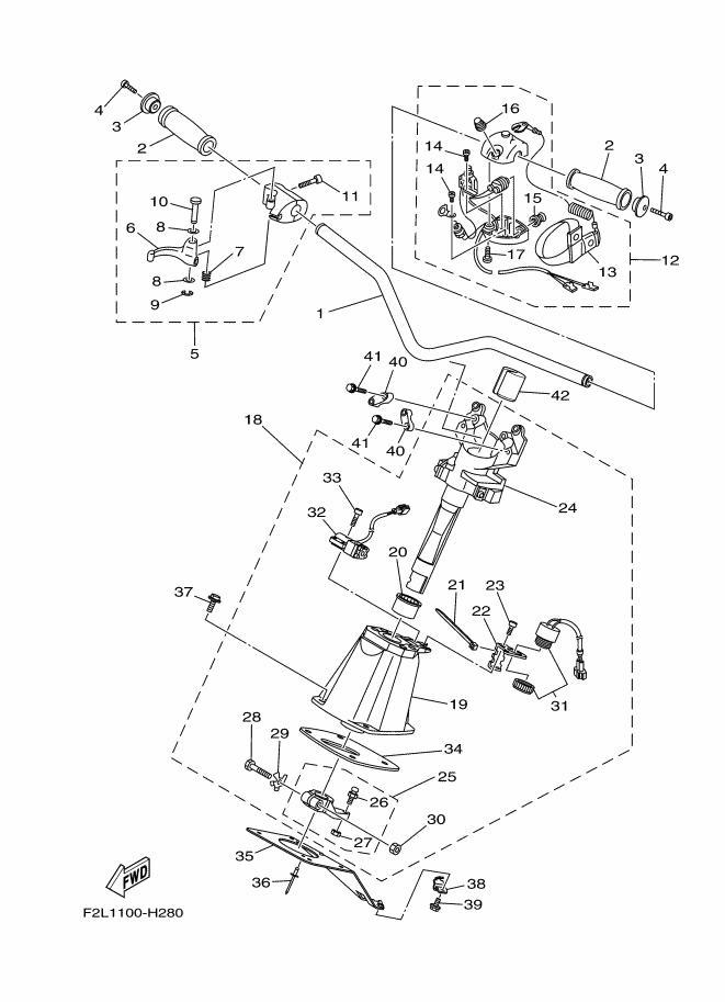 VXR'11 OEM (STEERING-1) THROTTLE LEVER ASSY Used [Y2371-25]