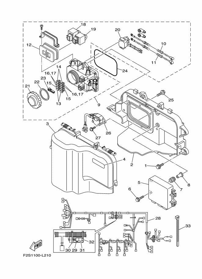 FXCruiserSHO'12 OEM (ELECTRICAL-1) FUSE BOX ASSY Used [Y6183-18]