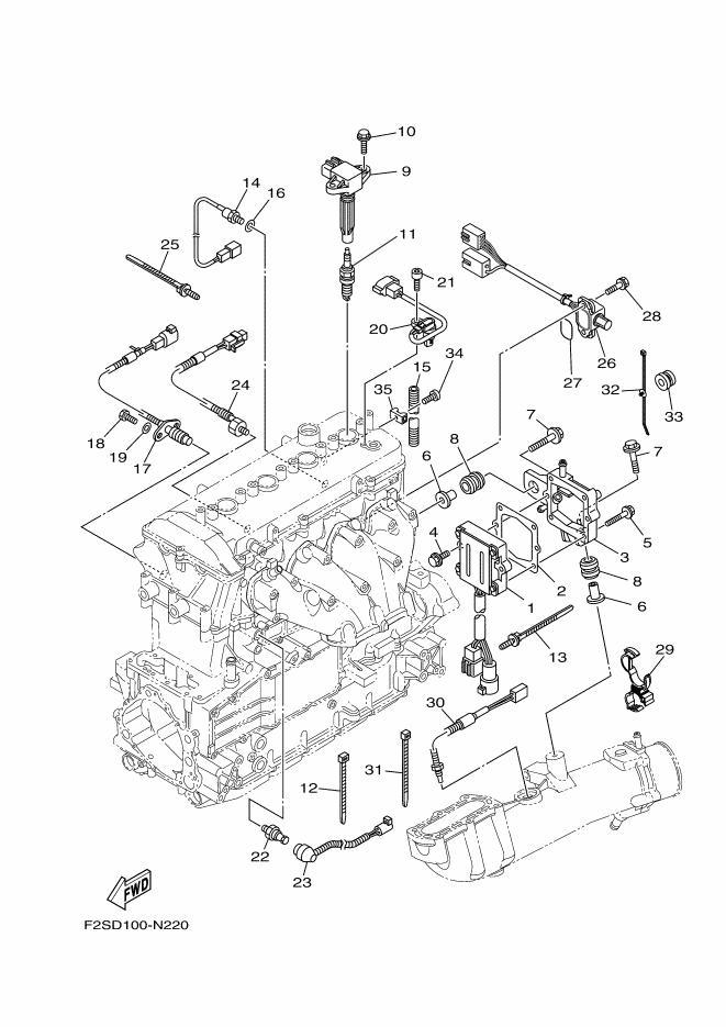 FXCruiserSVHO'16 OEM (ELECTRICAL-2) IGNITION COIL ASSY Used [Y7815-11]