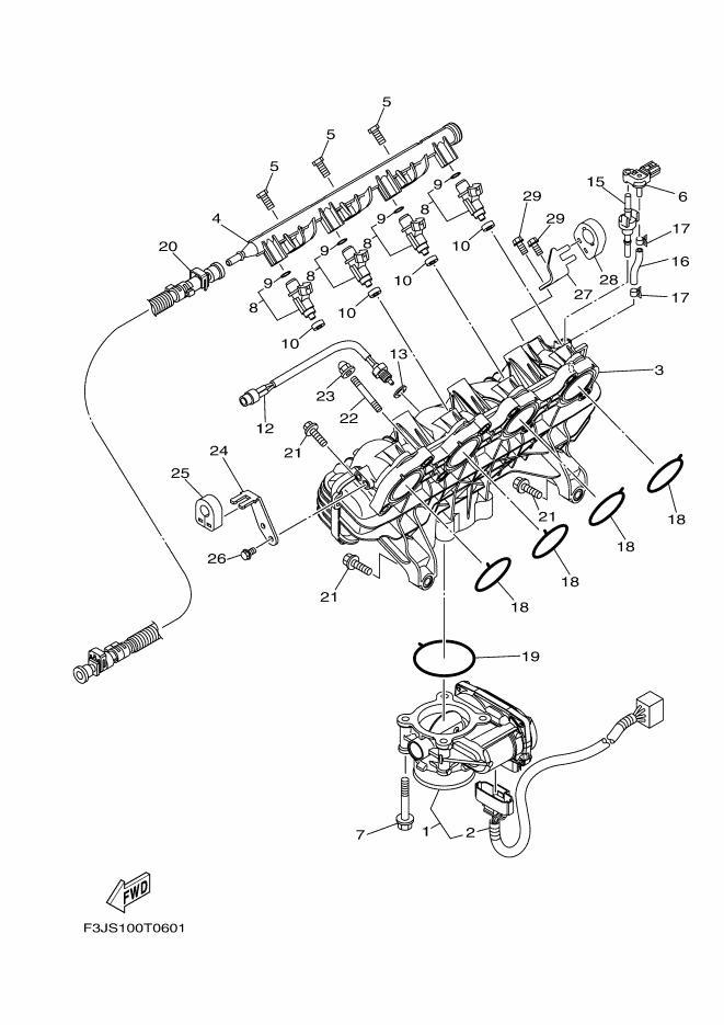 YAMAHA 2018 FXSVHO INJECTOR Used [X2304-95]